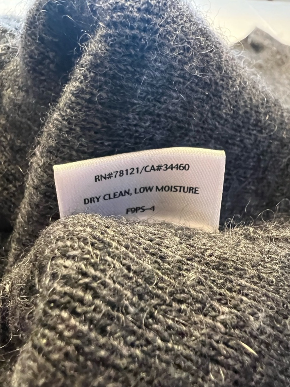 Eileen Fisher Dark Gray Open-Front Cozy Wool-Blend Sweater - Picture 6 of 9